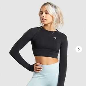 Gymshark “Vital Seamless” Long Sleeve Crop Top